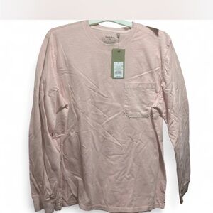 Goodfellow &‎ Co Men's Soft Pink Long Sleeve Tee